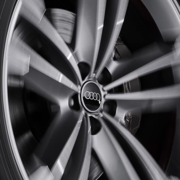 Audi Hubcaps dynamic black high gloss Genuine Audi