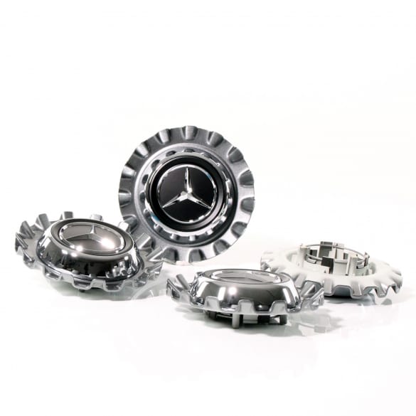 Cover hub cap set titanium grey matt Genuine Mercedes-Benz