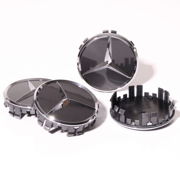 wheel hub cap set 71.8mm tantal grey genuine Mercedes-Benz