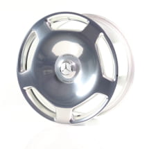 Hub cap centre lock design silver polished Genuine Mercedes-Maybach | A2234016000/4000500