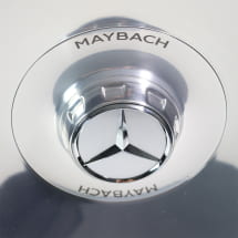 Hub cap centre lock design silver polished Genuine Mercedes-Maybach | A2234016000/4000500