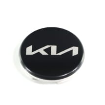Hub cap set black satin finish 50mm new logo genuine KIA | 66400ADE92BLA-Set