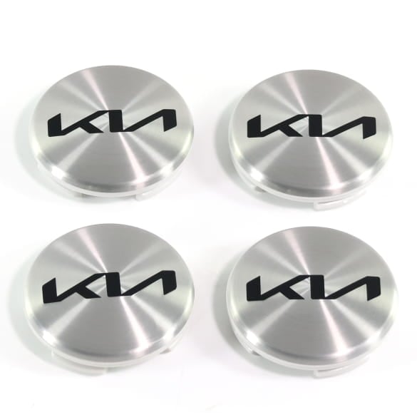 Hub cap set silver 50mm new logo genuine KIA