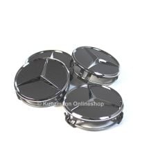 Mercedes-Benz wheel hub inserts set in himalaya grey | A2204000125 7756