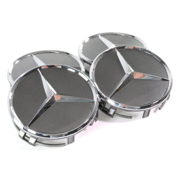 Wheel hub cap set titanium grey Genuine Mercedes-Benz