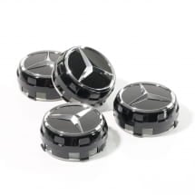 Wheel hub cover central locking design black glossy | A0004000900 9040-B