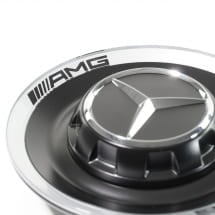 AMG wheel hub cover forged rims black matt | A0004005700 9283-B