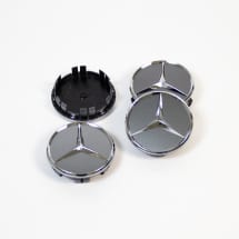 Mercedes-Benz hub cap set himalaya grey diameter 66.8mm | A0004003800 7756