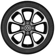 15-inch rim set genuine smart 453 8-spoke-design | A4534010000/0200