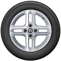 15 inch wheels smart 453 vanadium silver | A4534016001/6101