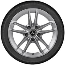 16 inch A-Class rim set silver genuine Mercedes-Benz | A17740101007X45-177