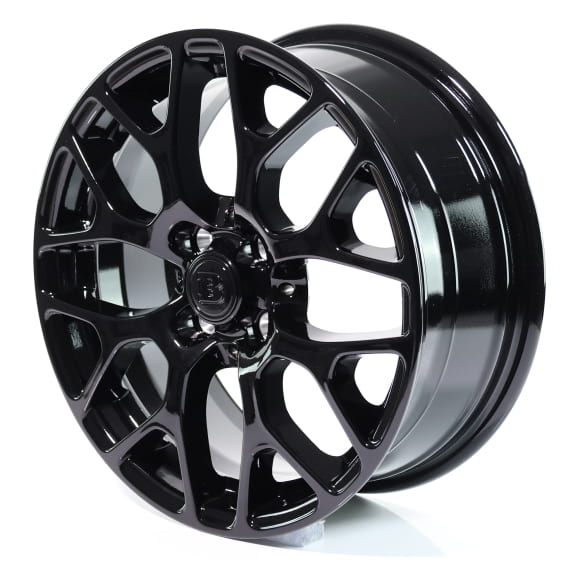 16 inch rim set genuine smart 453 8-spoke-design black shiny