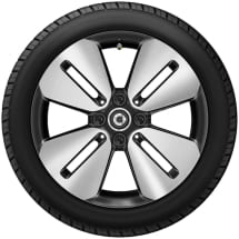 16 inch wheels smart 453 black  | A4534016401/6501