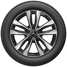 genuine Mercedes-Benz 17 inch rims C-Class 206 black | A2064016000-7X23