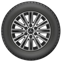 17 inch Sprinter BR907 rims black 12-spoke Mercedes-Benz | A90740153007X23-B