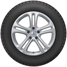 17 inch wheels A-Class V177 5-twin-spoke vanadium silver | A1774010400 7X45-V177