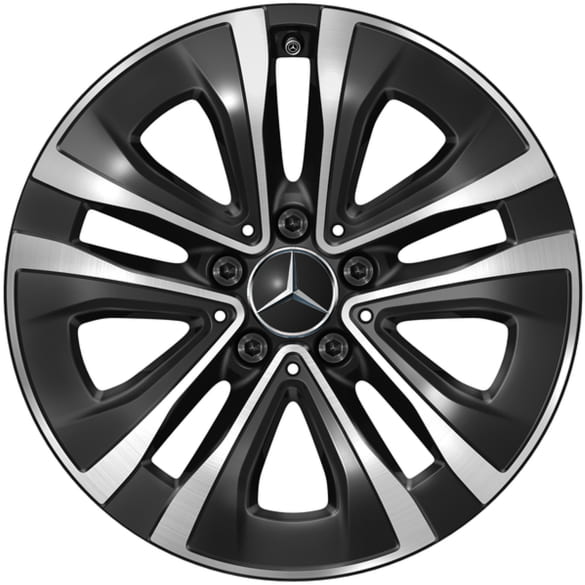 17 inch wheels A-Class W177 5-spoke Aero black gloss turned | A1774012900 7X23-W177