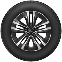 17 inch wheels A-Class W177 5-spoke Aero black gloss turned | A1774012900 7X23-W177