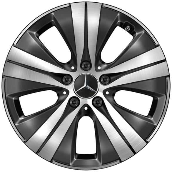 17 inch wheels C-Class W206 sedan 5-double-spokes black genuine Mercedes-Benz