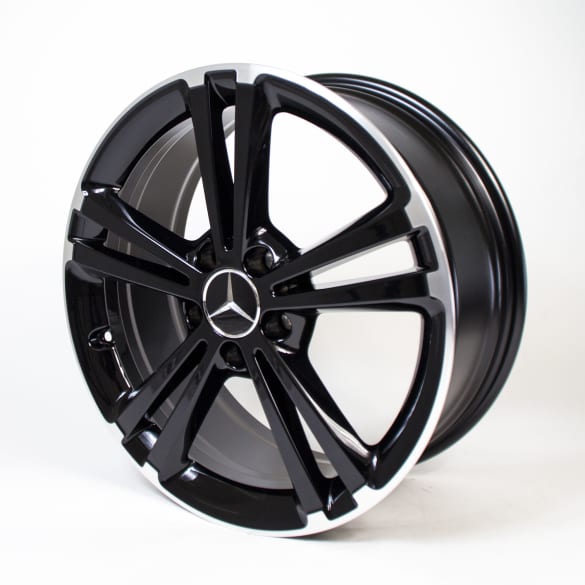 18 inch rim set B-Class W247 5-twin-spoke-wheel black genuine Mercedes-Benz