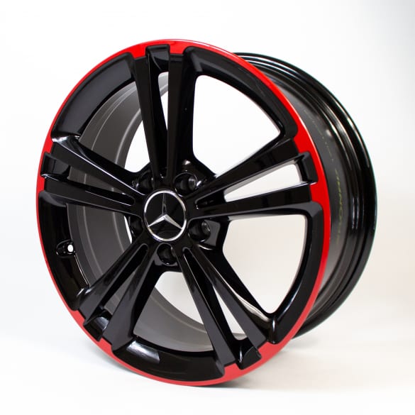 18 inch rim set CLA C118/X118 5-twin-spoke-wheel red genuine Mercedes-Benz
