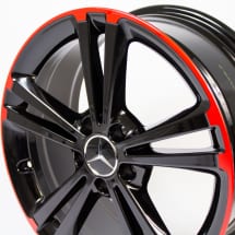 18 inch 5-twin-spoke rims red CLA C118/X118 genuine Mercedes-benz | A17740113009Y23-118