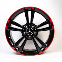 18 inch 5-twin-spoke rims red CLA C118/X118 genuine Mercedes-benz | A17740113009Y23-118