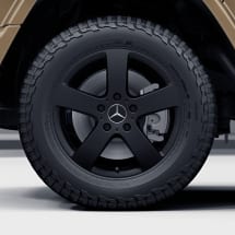 18 inch G-Class 463A rims black matt 5-spoke genuine Mercedes-Benz | A46340109007X35-B