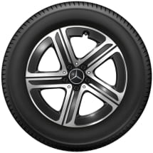 18-inch rims E-Class W214 estate black 5-spoke Genuine Mercedes-Benz | A2544015400 7X23-S214