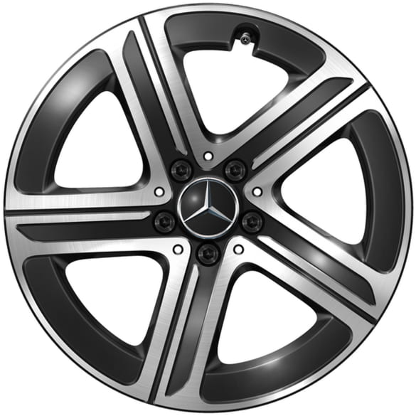 18-inch rims E-Class S214 estate black 5-spoke Genuine Mercedes-Benz