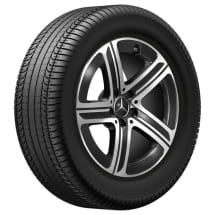 18-inch rims E-Class W214 estate black 5-spoke Genuine Mercedes-Benz | A2544015400 7X23-S214