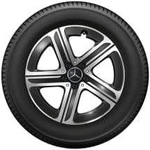 18-inch rims E-Class W214 Saloon black 5-spoke Genuine Mercedes-Benz | A2544015400 7X23-W214