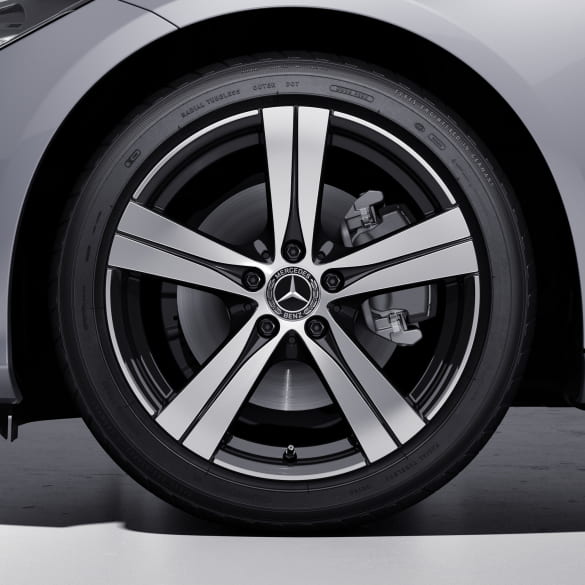 18 inch rims set C-Class 206 5-spoke wheel black genuine Mercedes-Benz