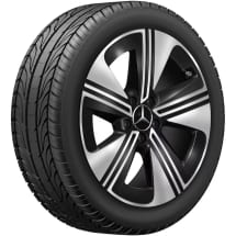 18-inch wheel set CLA C174 5-spokes Aero black | A1744010300/0500 7X23