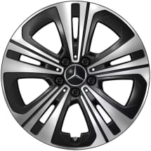 18-inch wheel set CLA C174 5-twin-spokes Aero black | A1744013000/3100 7X23
