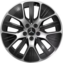 18-inch wheel set CLA C174 Y-spokes Aero black | A1744013400/3500 7X23