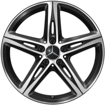 18 inch wheels A-Class W177 V177 5-spoke black Genuine Mercedes-Benz | A1774014600 7X23-177