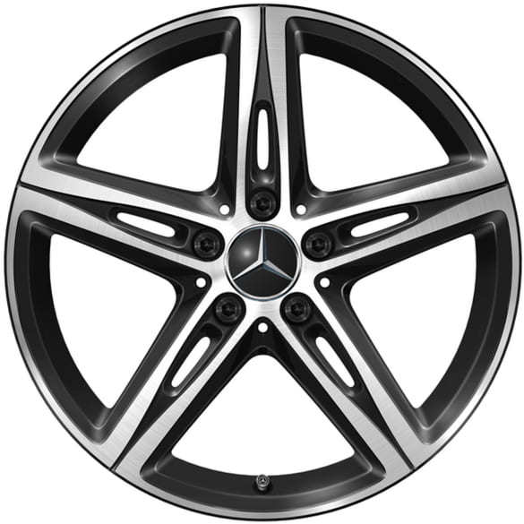 18 inch wheels A-Class W177 V177 5-spoke black Genuine Mercedes-Benz | A1774014600 7X23-177