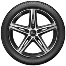 18 inch wheels A-Class W177 V177 5-spoke black Genuine Mercedes-Benz | A1774014600 7X23-177