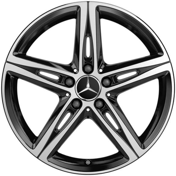 18 inch wheels A-Class W177 V177 5-spoke black Genuine Mercedes-Benz | A1774010700 7X23-177