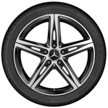 18 inch wheels A-Class W177 V177 5-spoke black Genuine Mercedes-Benz | A1774010700 7X23-177