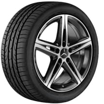 18 inch wheels B-Class W247 5-spoke black Genuine Mercedes-Benz | A1774010700 7X23-247