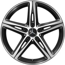 18 inch wheels CLA C118 X118 black Genuine Mercedes-Benz | A1774014600 7X23-118