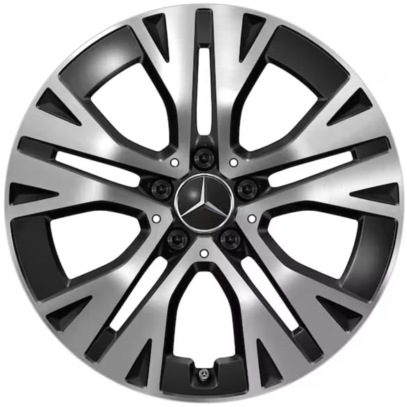 18-inch wheels GLA H247 black 5-double-spokes Genuine Mercedes-Benz
