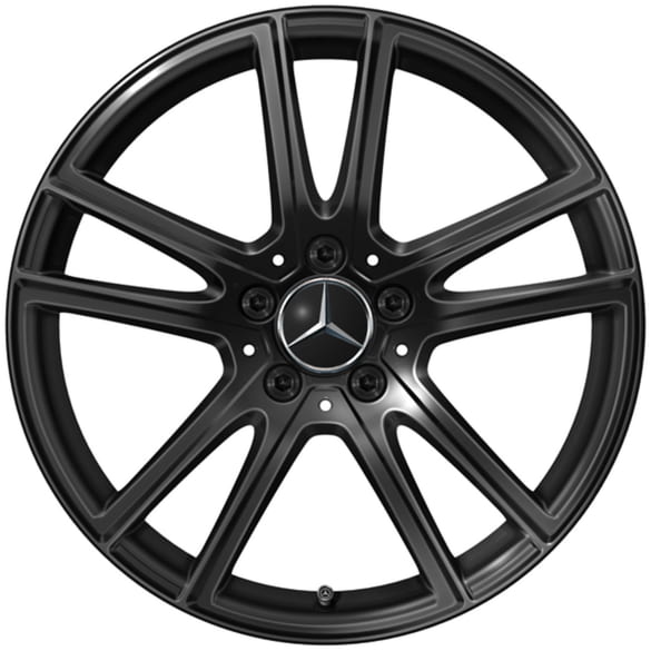 18 inch wheels GLC Coupe C254 black 5 double spokes Genuine Mercedes-Benz