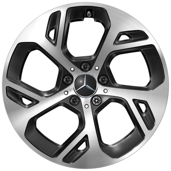 18 inch wheels GLC Hybrid X254 black 5-spoke Aero Genuine Mercedes-Benz
