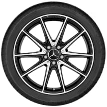 19/20-inch wheels AMG GT C190 R190 5-twin-spoke black | A1904011000/0600 7X23