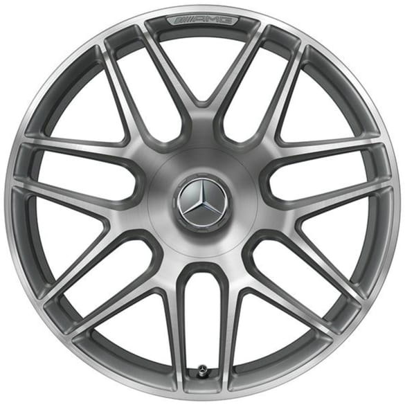 19 inch AMG forged wheels CLA 45 Coupe C118 cross spokes grey Genuine Mercedes-AMG