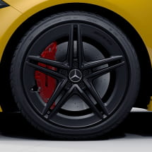 19 inch AMG wheels CLA 45 118 5 double spokes black matt | A17740123007X35-118