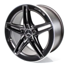 19 inch AMG wheels CLA 45 118 5 double spokes black | A17740123007X71-118